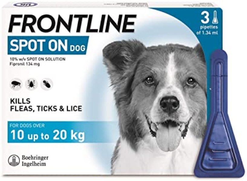 Frontline Spot On Dog M, Για Πρόληψη & Θεραπεία Των Παρασιτώσεων, 3x1.34ml